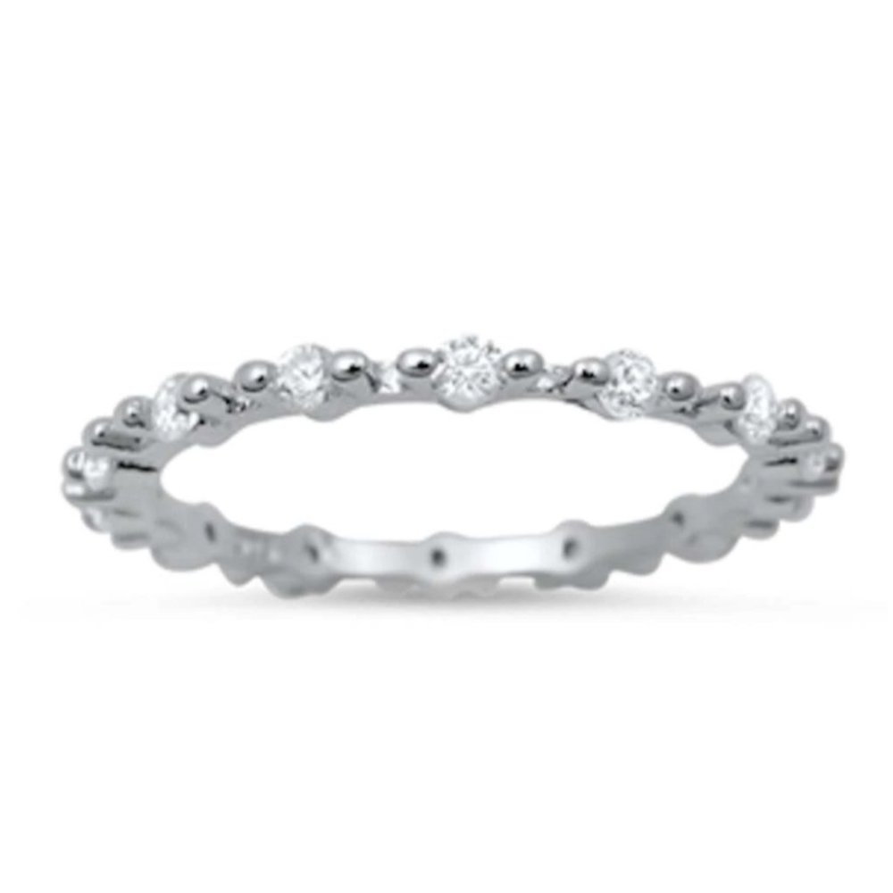 Cubic Zirconia Eternity Band